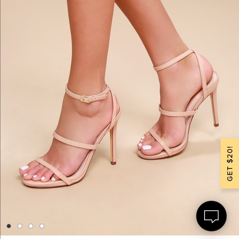 Lulus Nude stiletto Heels